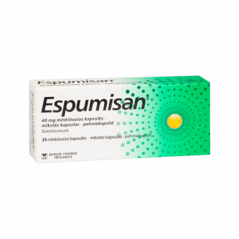 ESPUMISAN 40 mg mīkstās kapsulas, N25