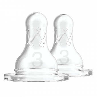 DR.BROWNS III līmeņa knupīši pudelei ar šauru kakliņu, 6-9 mēn., 2 gab.