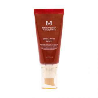 MISSHA BB krēms Nr.21 (Gaiši bēšs) PERFECT COVER, SPF42, 50 ml