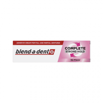 BLEND-A-DENT fiksējošs krēms zobu protēzēm, bez garšas COMPLETE STRONG HOLD, 47 g