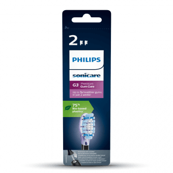 PHILIPS SONICARE rezerves uzgaļi G3 GUM CARE HX9052/33, 2 gab.