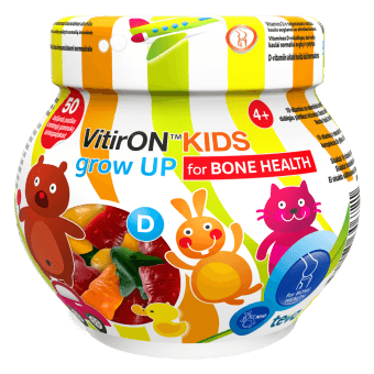 VITIRON KIDS GROW UP košļājamas pastilas, 50 gab.