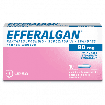 EFFERALGAN 80 mg supozitoriji, N10