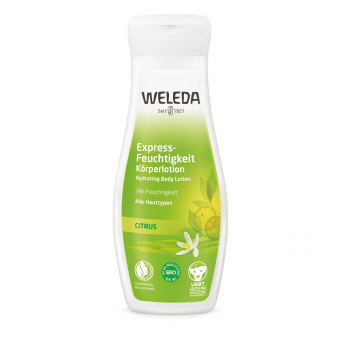 WELEDA mitrinošs ķermeņa losjons visiem ādas tipiem CITRUS, 200 ml
