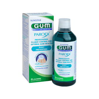 GUM mutes skalojamais līdzeklis PAROEX DAILY PREVENTION 0,06%, 500 ml