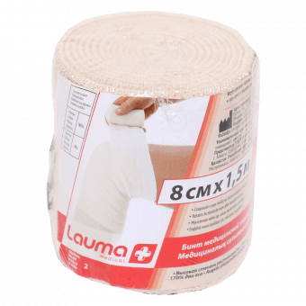LAUMA MEDICAL elastīgā medicīniskā saite. 8x150 cm, 1 gab.