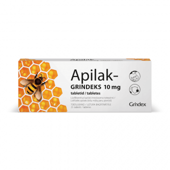 APILAK-GRINDEKS 10 mg, таблетки, 25 шт.