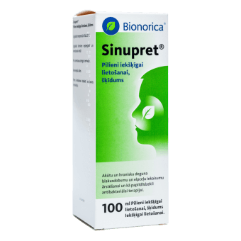 SINUPRET pilieni, 100 ml