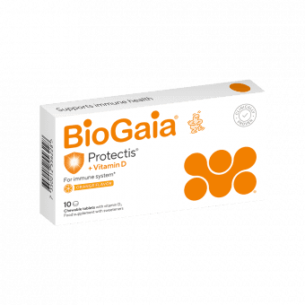 BIOGAIA Жевательные таблетки  Protectis с витамином D, 10 жевательные таблетки