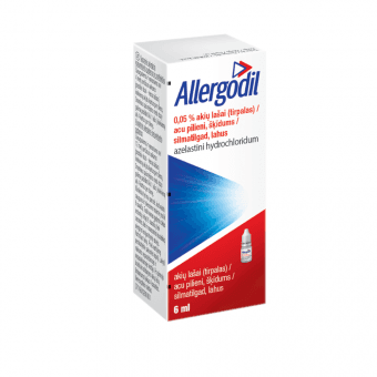 ALLERGODIL 0,05% acu pilieni, 6 ml