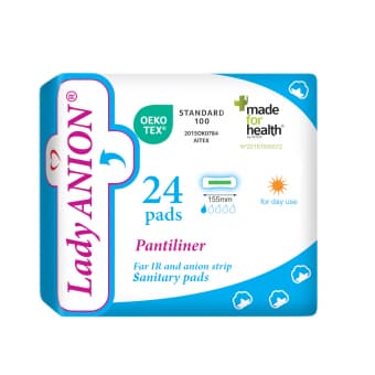 LADY ANION higiēniskās ieliktnīši PANTILINER, 155 mm, 24 gab.