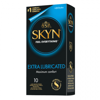 LIFESTYLES презервативы SKYN EXTRA LUBRICATD, 10 шт.