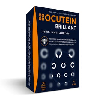 OCUTEIN BRILLANT LUTEĪNS 25 mg, kapsulas, 30 gab.
