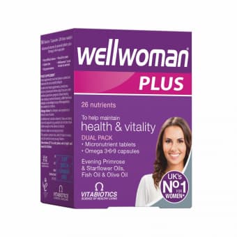 WELLWOMAN PLUS OMEGA 3-6-9, 28 tabletes un 28 kapsulas