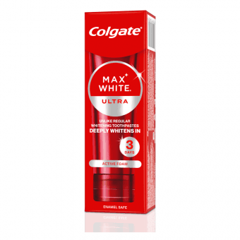 COLGATE зубная паста MAX WHITE ULTRA ACTIVE FOAM, 50 мл