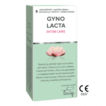 GYNOLACTA вагинальные таблетки, медицинское изделие с маркировкой CE, 8 шт.