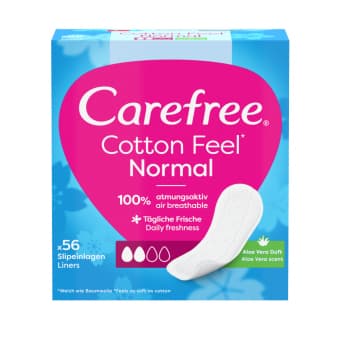 CAREFREE ikdienas ieliktnīši COTTON ALOE, 56 gab.