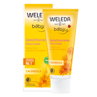 WELEDA BABY kliņģerīšu sejas krēms CALENDULA, 50 ml