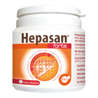 HEPASAN FORTE kapsulas, 60 gab.