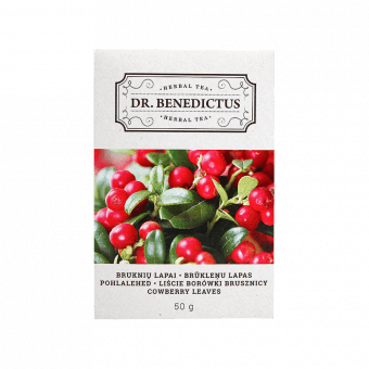 DR. BENEDICTUS zāļu tēju BRŪKLEŅU LAPAS tēja, 50 g