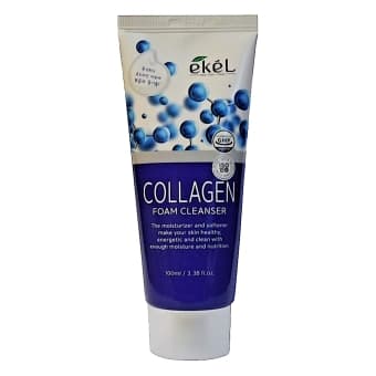 EKEL очищающая пенка с коллагеном COLLAGEN FOAM CLEANSER, 100 мл