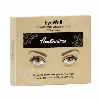 HEALINATURE Formula redzei un acīm ar Cinku EYE WELL, 32 kapsulas