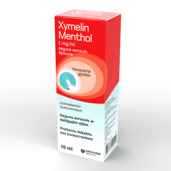 XYMELIN MENTHOL 1 mg/ml deguna aerosols, 10 ml
