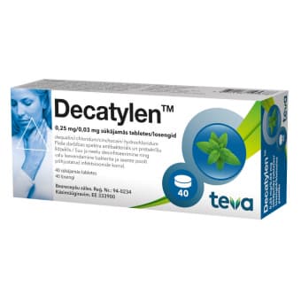 DECATYLEN 0,25 мг/0,03 мг сосательные таблетки, N40