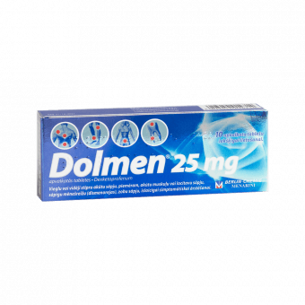 DOLMEN 25 mg apvalkotās tabletes, N10