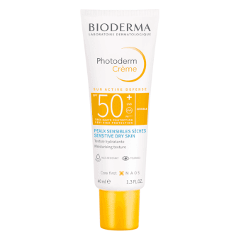 BIODERMA saules aizsargkrēms ar ļoti augstu aizsardzību normālai vai sausai ādai PHOTODERM SPF 50+, 40 ml