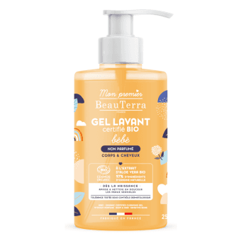 BEAUTERRA BIO mazgāšanās gels bērniem bez aromāta, 750 ml