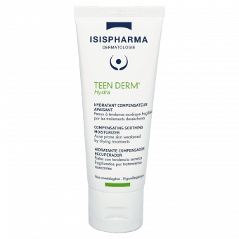 ISISPHARMA mitrinātājs izsausinātai aknes ādai TEEN DERM HYDRA, 100 ml