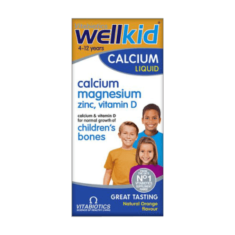 WELLKID ŠĶIDRAIS KALCIJS, сироп с натуральным апельсиновым вкусом, 150 мл