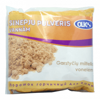 OLKO sinepju pulveris vannām, 200 g