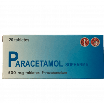 PARACETAMOL SOPHARMA 500mg таблетки, N20