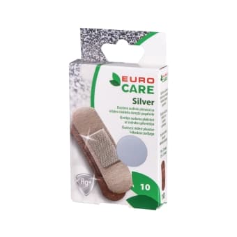 EURO CARE пластыри SILVER, 10 шт.