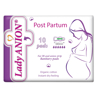 LADY ANION higiēniskās paketes Post Partum, 340mm, 10 gab.