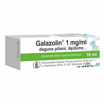 GALAZOLIN 1 mg/ml deguna pilieni, 10 ml