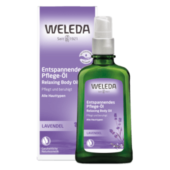 WELEDA nomierinoša lavandas eļļa ķermeņim LAVENDER, 100 ml