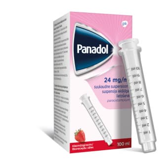 PANADOL 120 mg/5 ml suspensija iekšķīgai lietošanai, 100 ml
