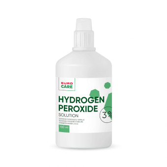 EURO CARE šķīdums 3% HYDROGENIUM PEROXYDATUM, 100 ml
