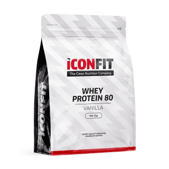 ICONFIT proteīns ar vaniļas garšu WHEY PROTEIN 80, 1 kg