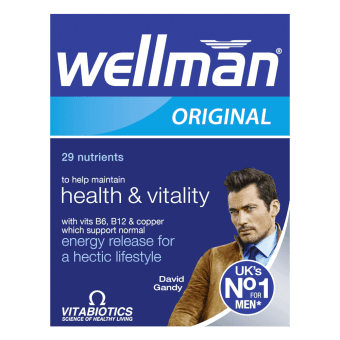 VITABIOTICS WELLMAN tabletes, 30 gab.