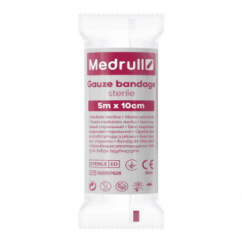 MEDRULL marles saite sterila 5m x 10cm, 1 gab.