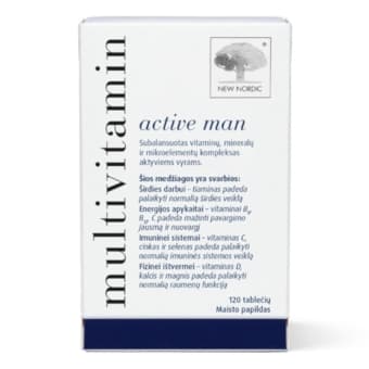 NEW NORDIC Multivitamin active man, 120 таблетки