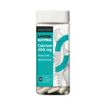 LIVOL EXTRA calcium 400mg, 180 tabletes
