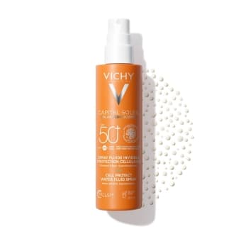 VICHY солнцезащитный флюид спрей CAPITAL SOLEIL CELL PROTECT SPF50+, 200 мл