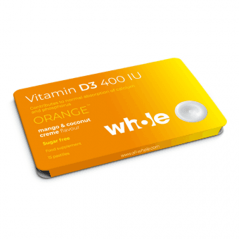 WHOLE vitamīnu pastilas - D3 vitamīns, 15 pastilas