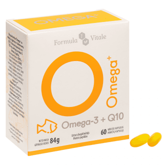 FORMULA VITALE uztura bagātinātājs OMEGA+Q10, 60 kapsulas