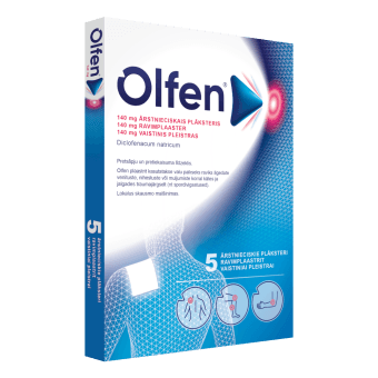 OLFEN 140 mg ārstnieciskais plāksteris, N5